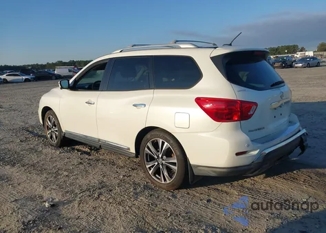 2017 Nissan Pathfinder Platinum z USA, uszkodzony, nr VIN 5N1DR2MN4HC615634